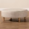 Baxton Studio Vinet Beige Upholstered Natural Wood Cocktail Ottoman 153-9199 - alternate 6